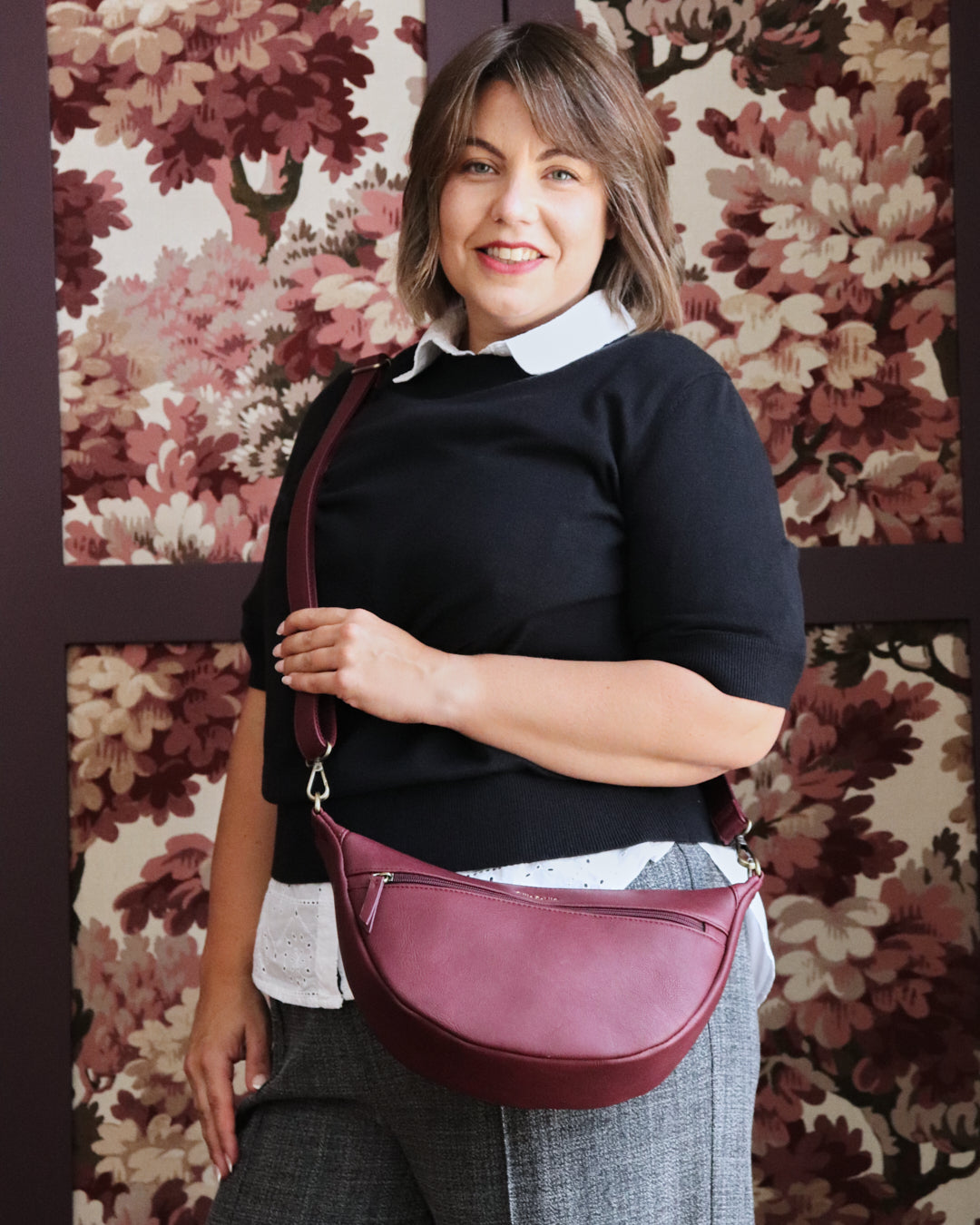 Marnie Scoop Bag - Plum
