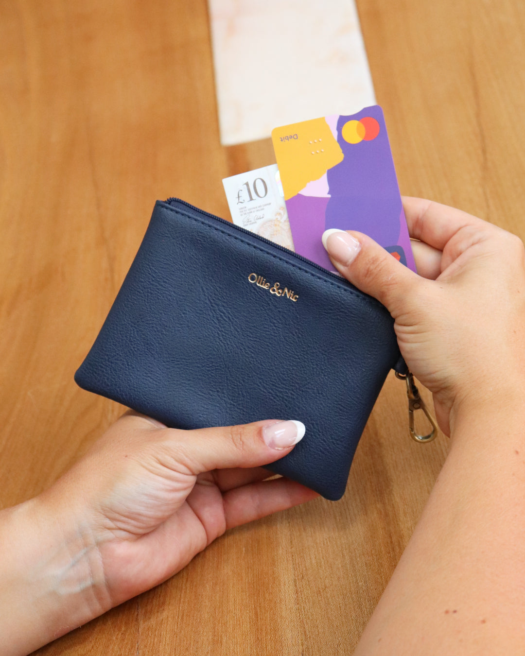 Minnie Zip Coin Purse - Navy