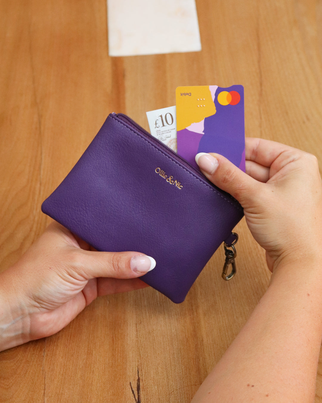 Minnie Zip Coin Purse - Purple