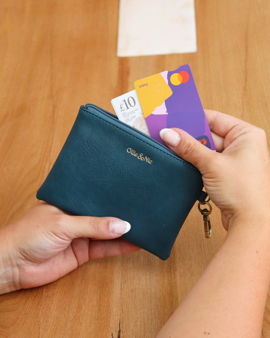 Minnie Zip Coin Purse - Teal