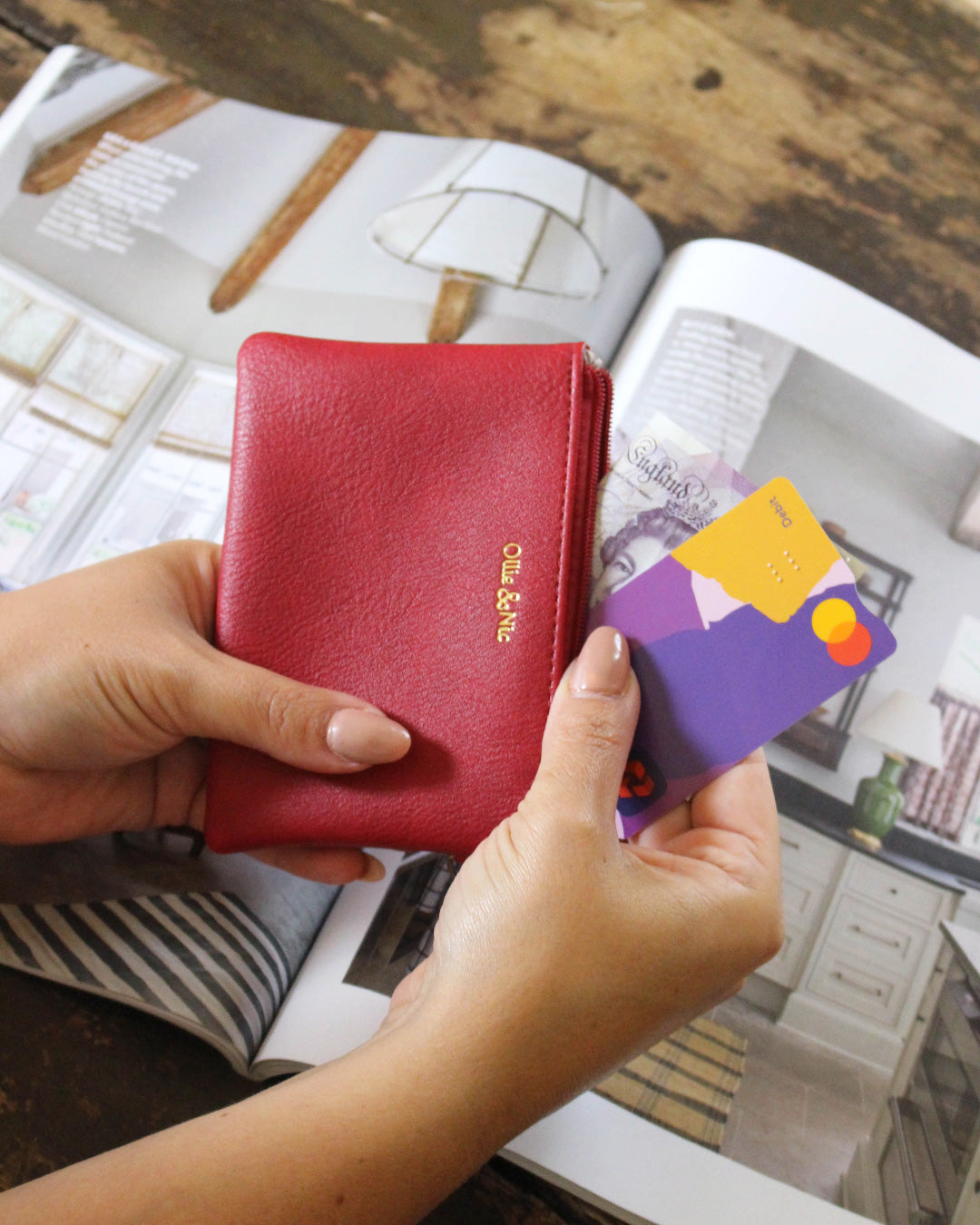 Minnie Zip Coin Purse - Cherry Red