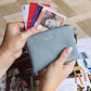 Minnie Zip Coin Purse - Duck Egg