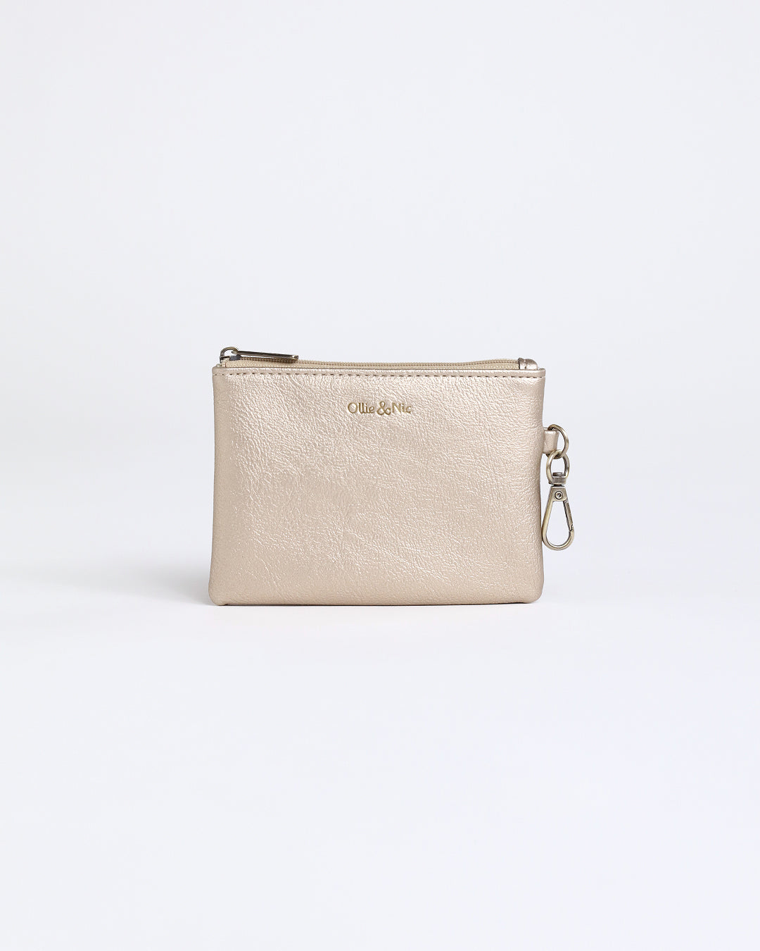 Minnie Zip Coin Purse - Antique Gold