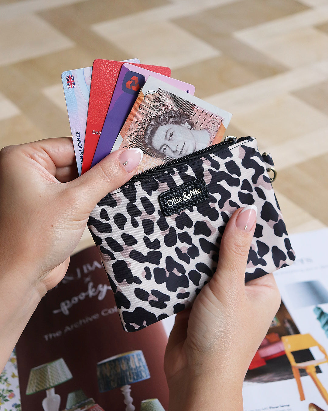 Minnie Zip Coin Purse - Leopard
