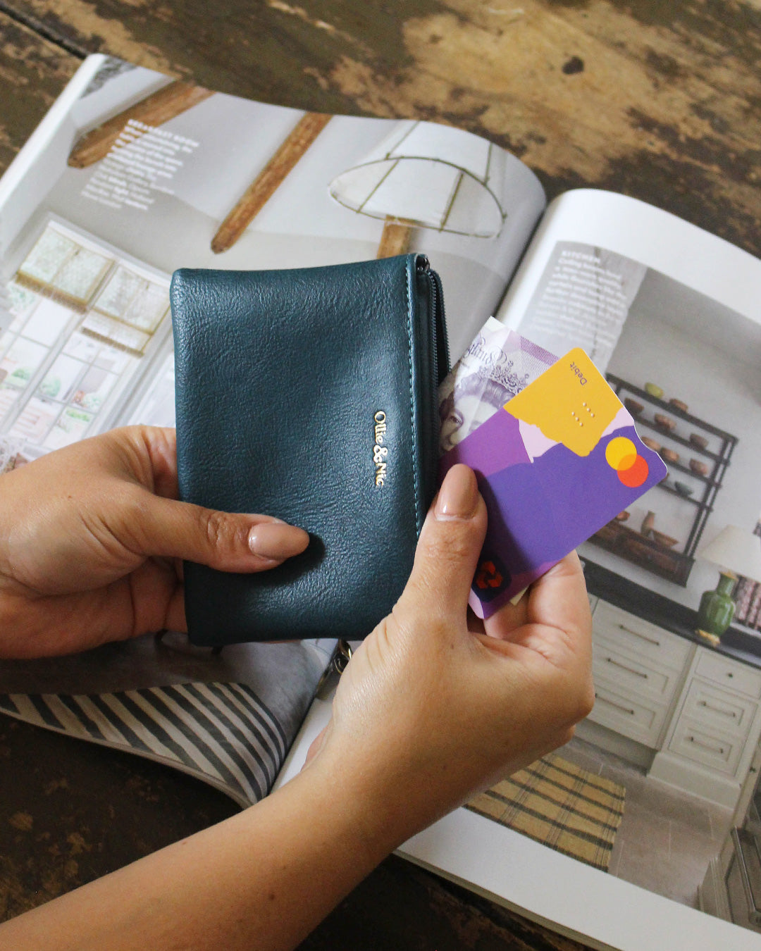 Minnie Zip Coin Purse - Teal