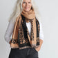 Myrah Scarf - Black/Camel