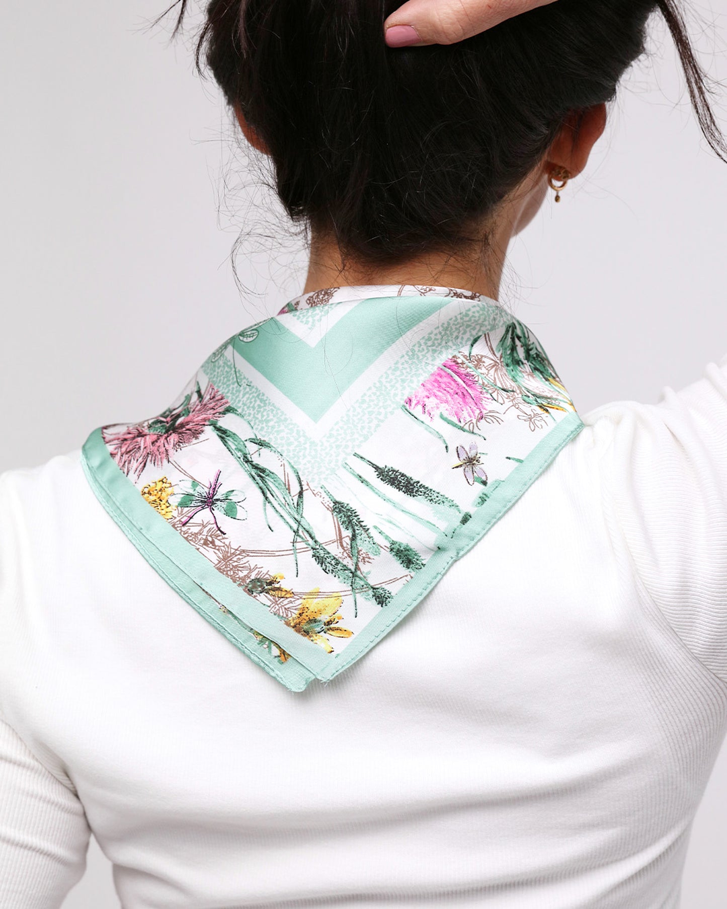 Netty Square Scarf - Mint
