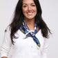 Netty Square Scarf - Navy