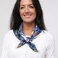 Netty Square Scarf - Navy
