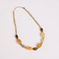 Oval Bead Necklace - Gold