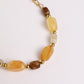 Oval Bead Necklace - Gold