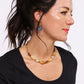 Oval Bead Necklace - Gold