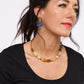 Oval Bead Necklace - Gold