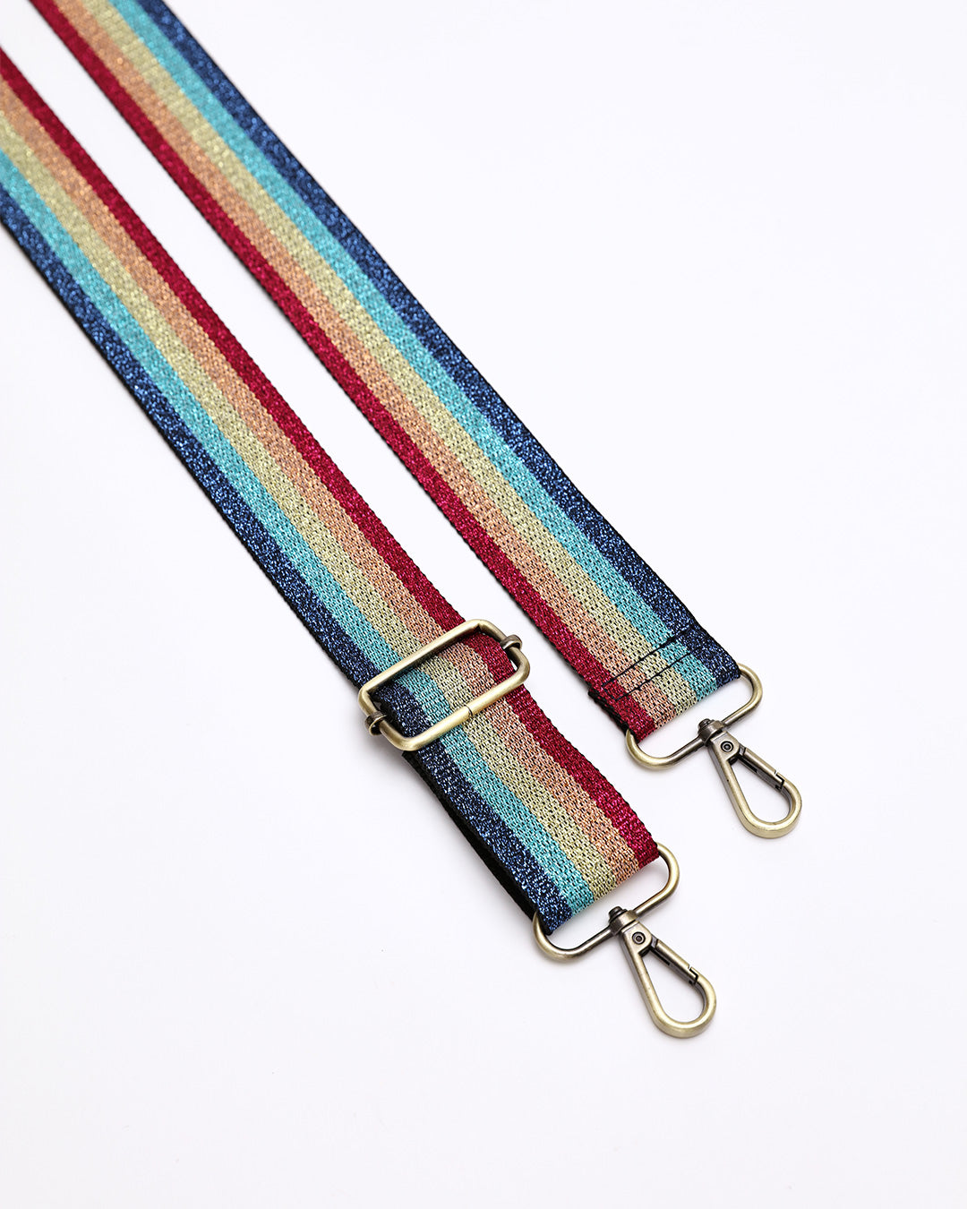 Ozzy Metallic Rainbow Webbing Strap