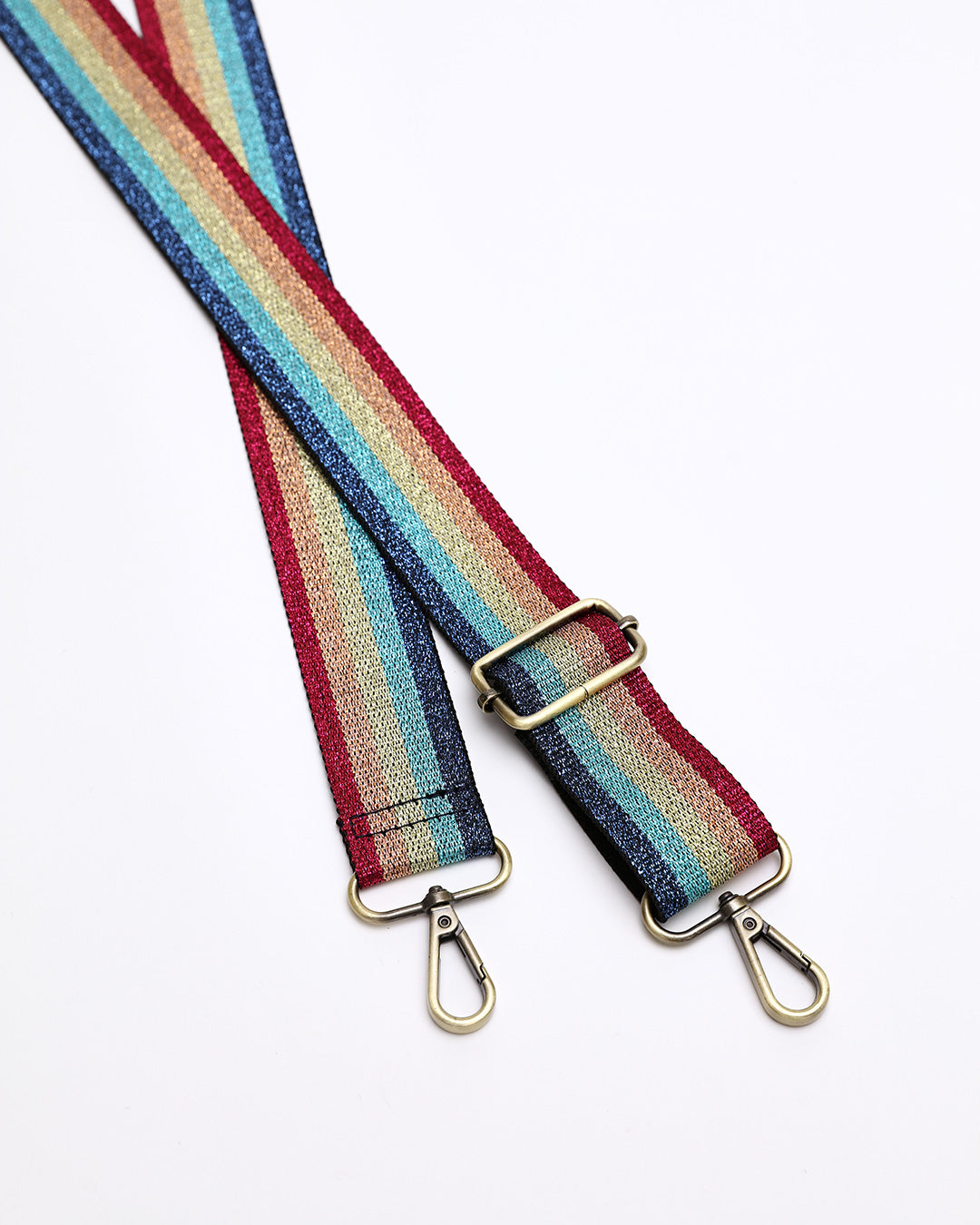 Ozzy Metallic Rainbow Webbing Strap