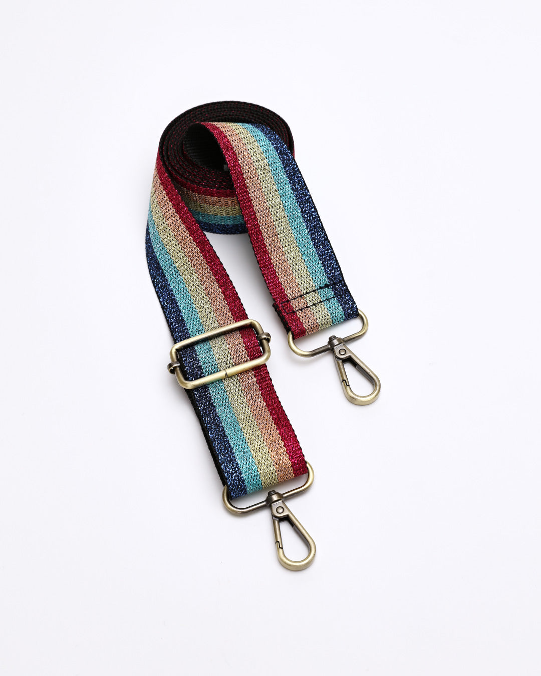 Ozzy Metallic Rainbow Webbing Strap