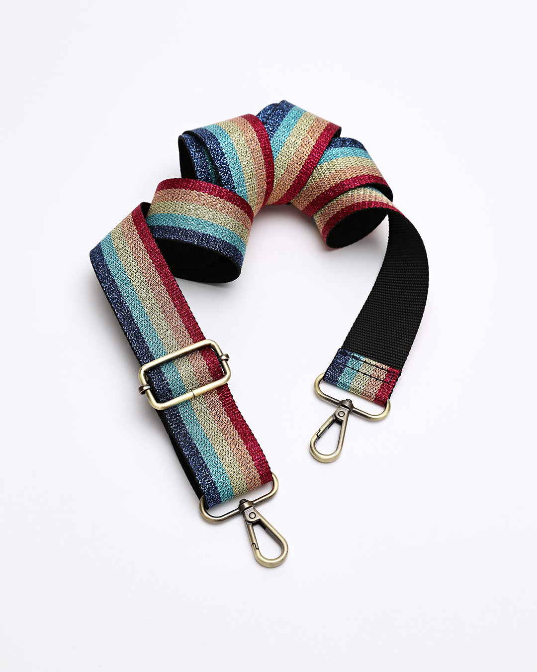 Ozzy Metallic Rainbow Webbing Strap
