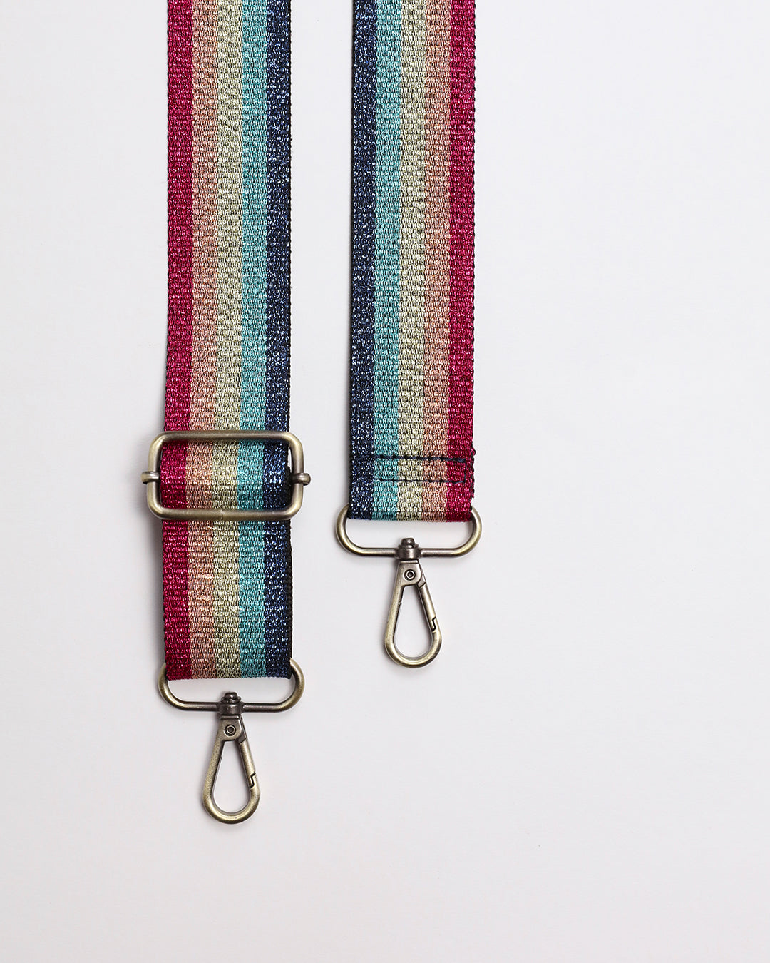 Ozzy Metallic Rainbow Webbing Strap