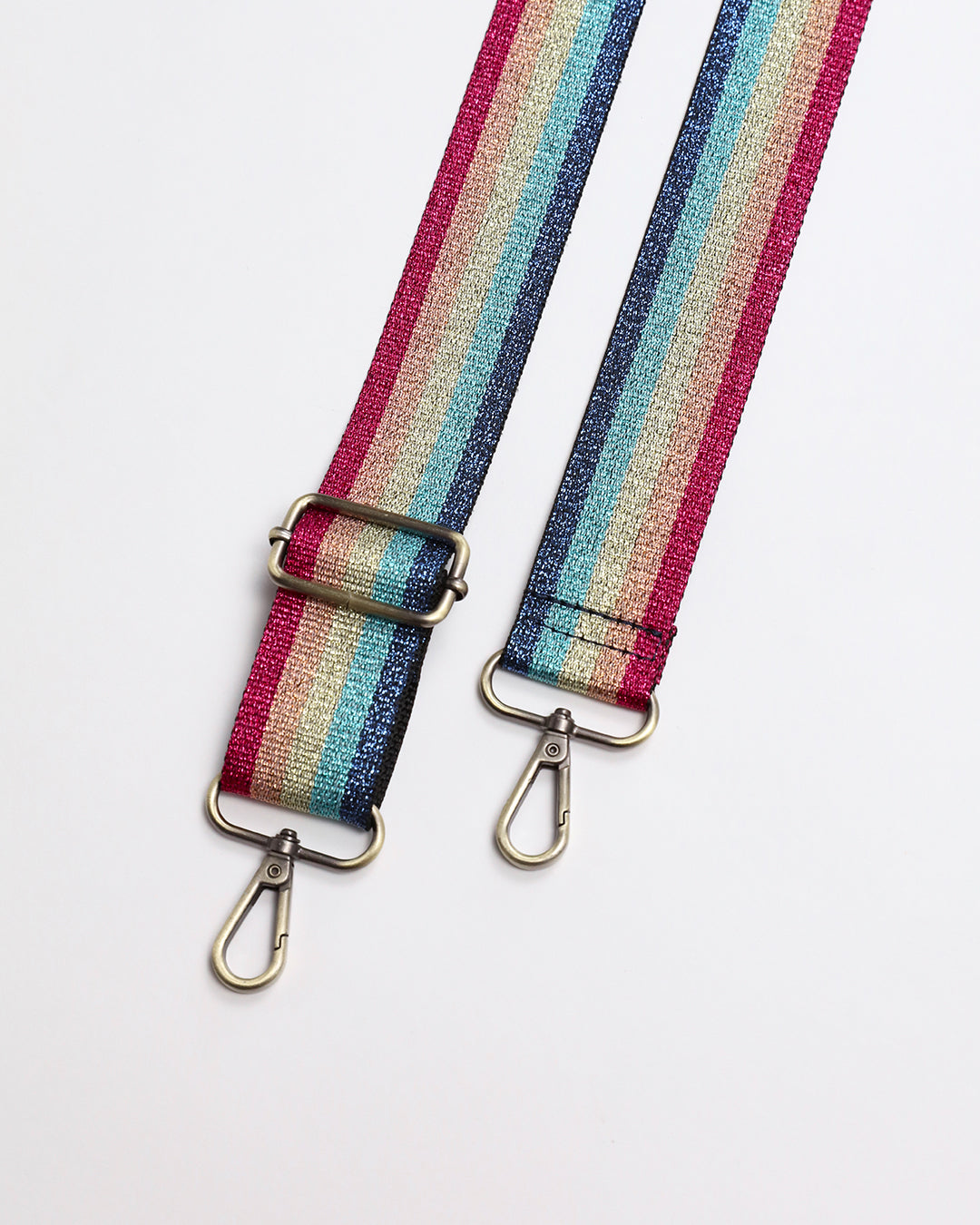 Ozzy Metallic Rainbow Webbing Strap