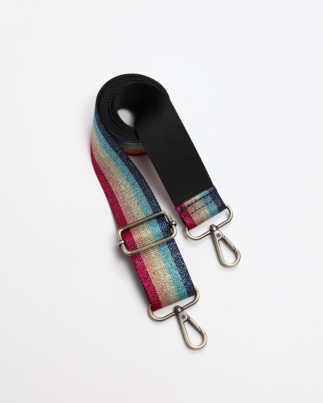 Ozzy Metallic Rainbow Webbing Strap