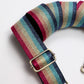 Ozzy Metallic Rainbow Webbing Strap