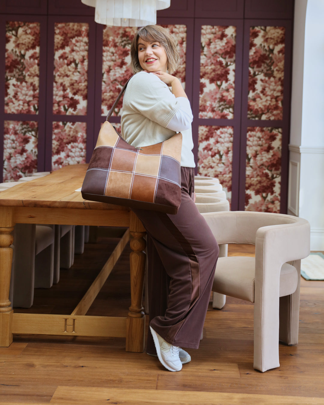 Patti Patchwork Hobo - Tan