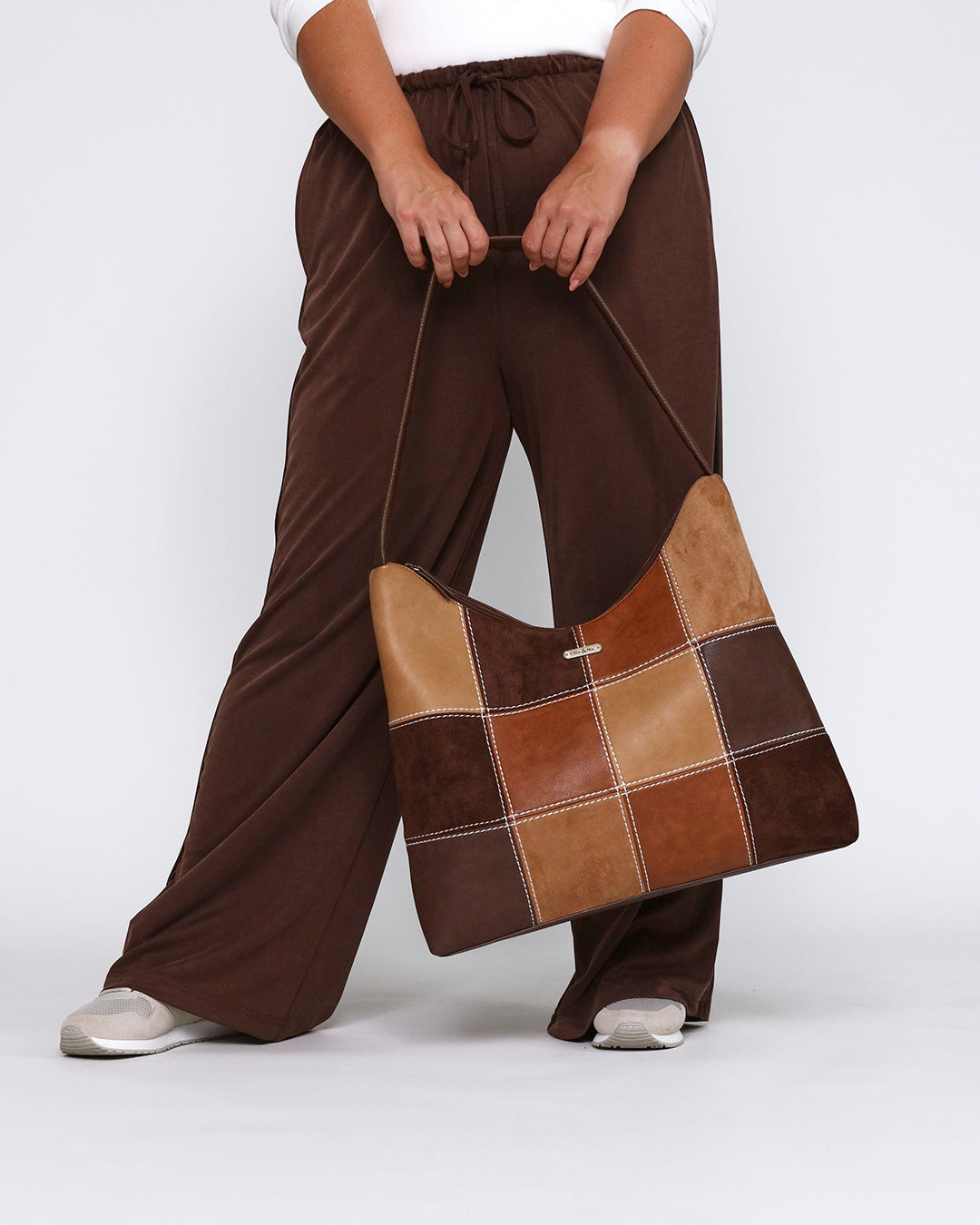 Patti Patchwork Hobo - Tan