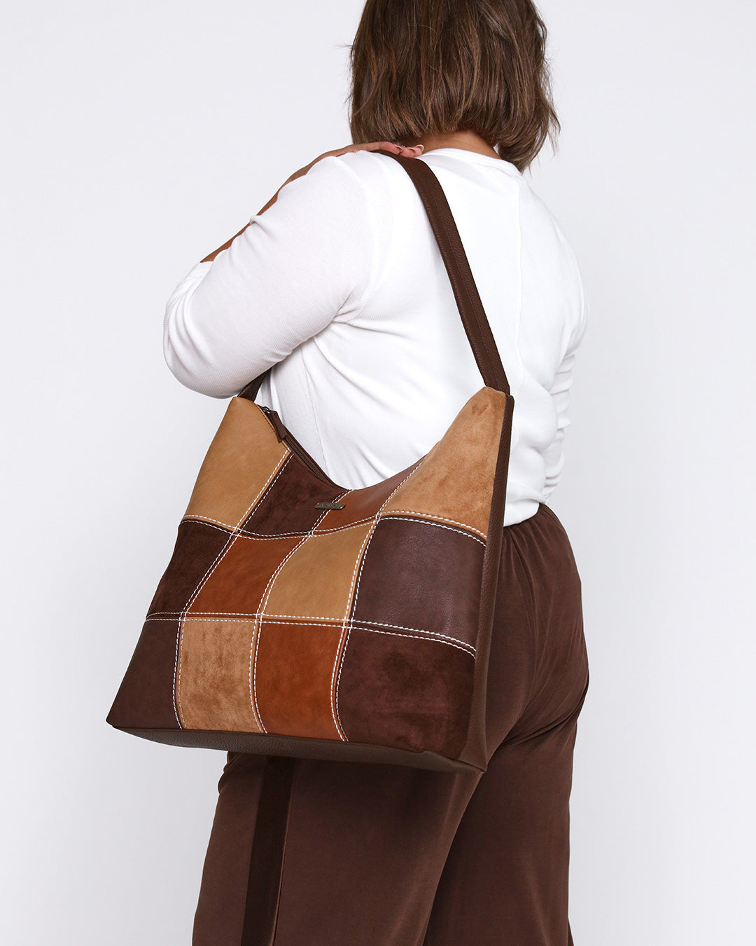 Patti Patchwork Hobo - Tan