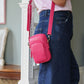 Phoebe Phone Bag - Fuchsia