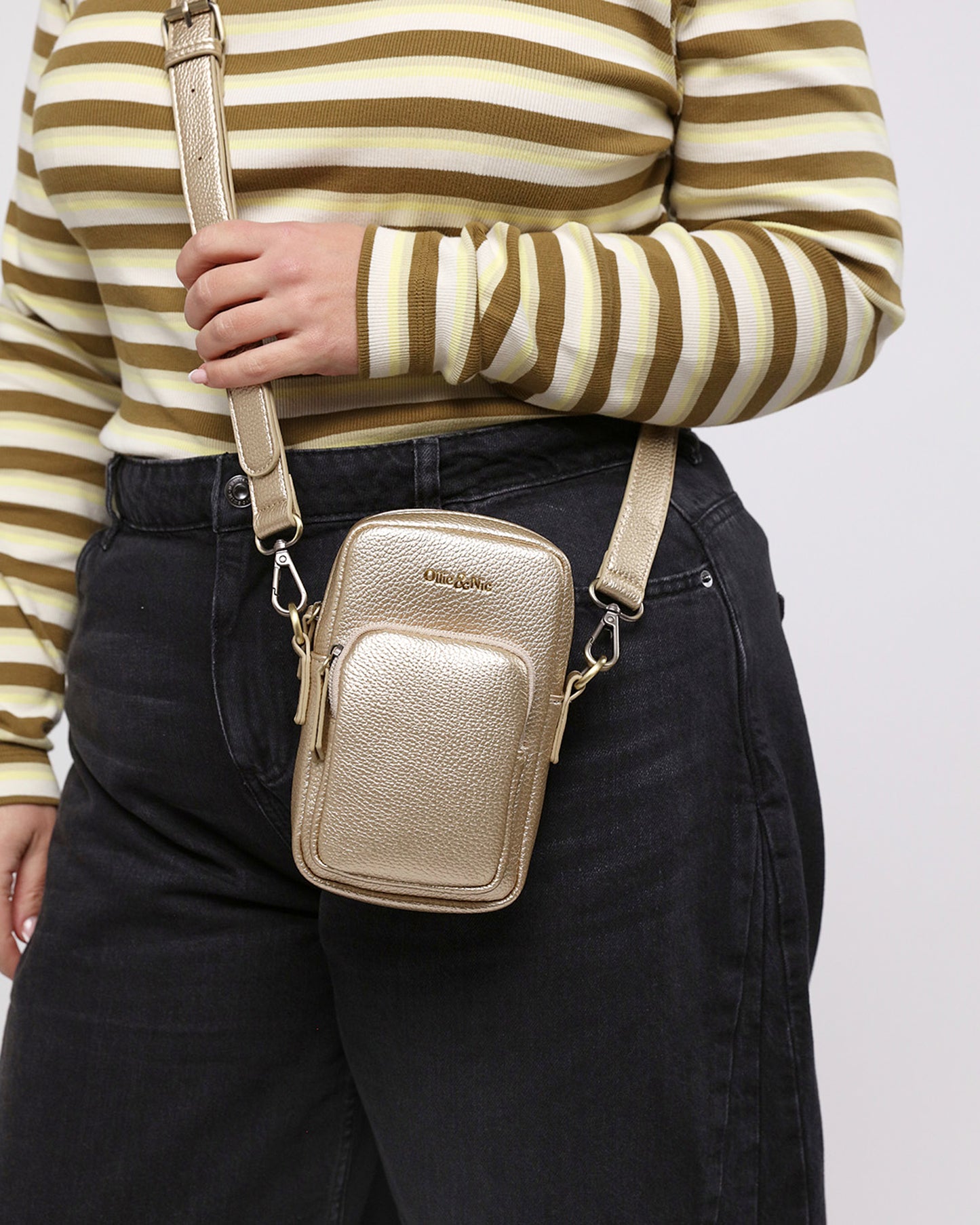 Phoebe Phone Bag - Gold