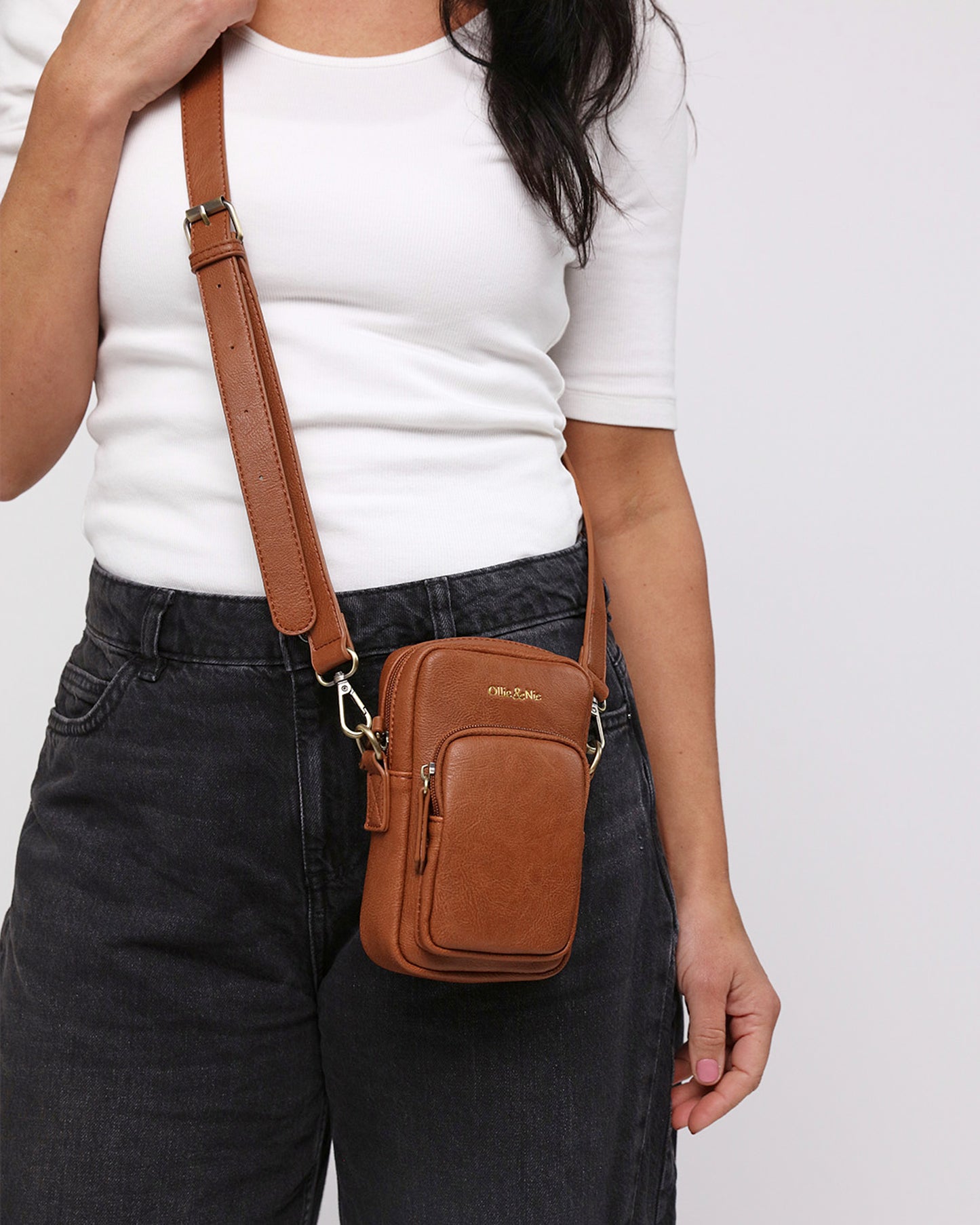 Phoebe Phone Bag - Tan