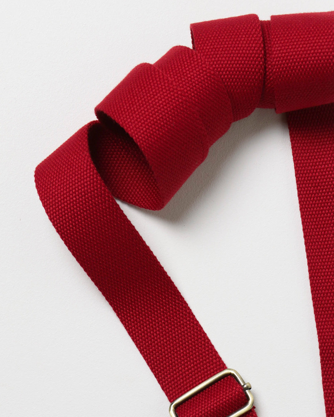 Plain Webbing Strap - Cherry Red