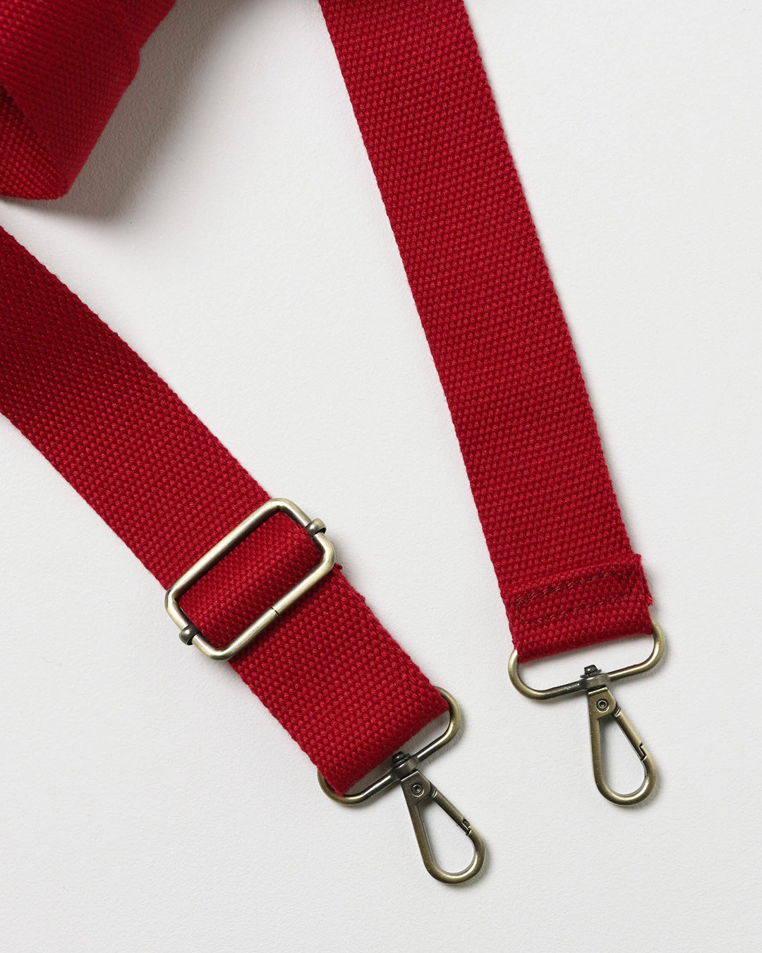 Plain Webbing Strap - Cherry Red