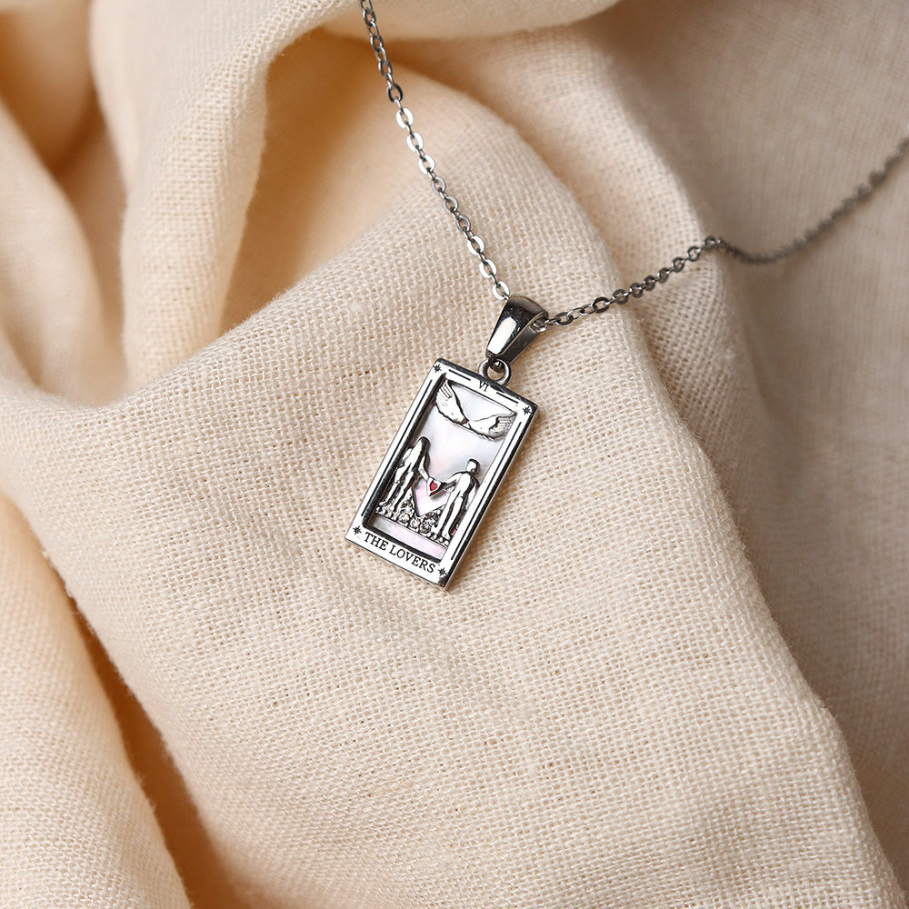 The Lover Pendant Necklace - Silver