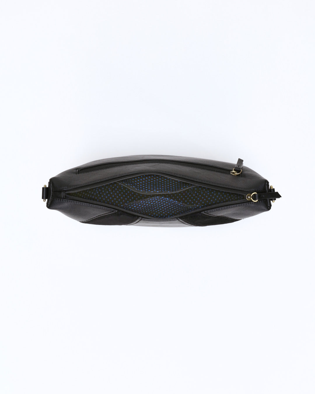 Sophia Curved Crossbody - Black