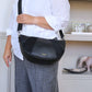 Sophia Curved Crossbody - Black