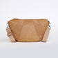 Sophia Curved Crossbody - Caramel
