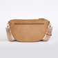 Sophia Curved Crossbody - Caramel