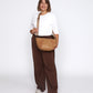 Sophia Curved Crossbody - Caramel
