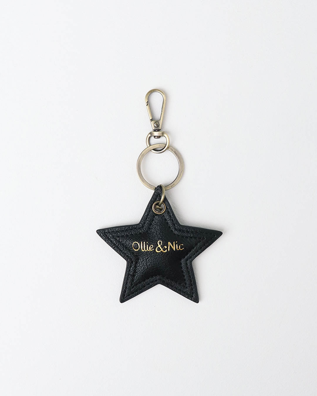 Star Bag Charm - Black