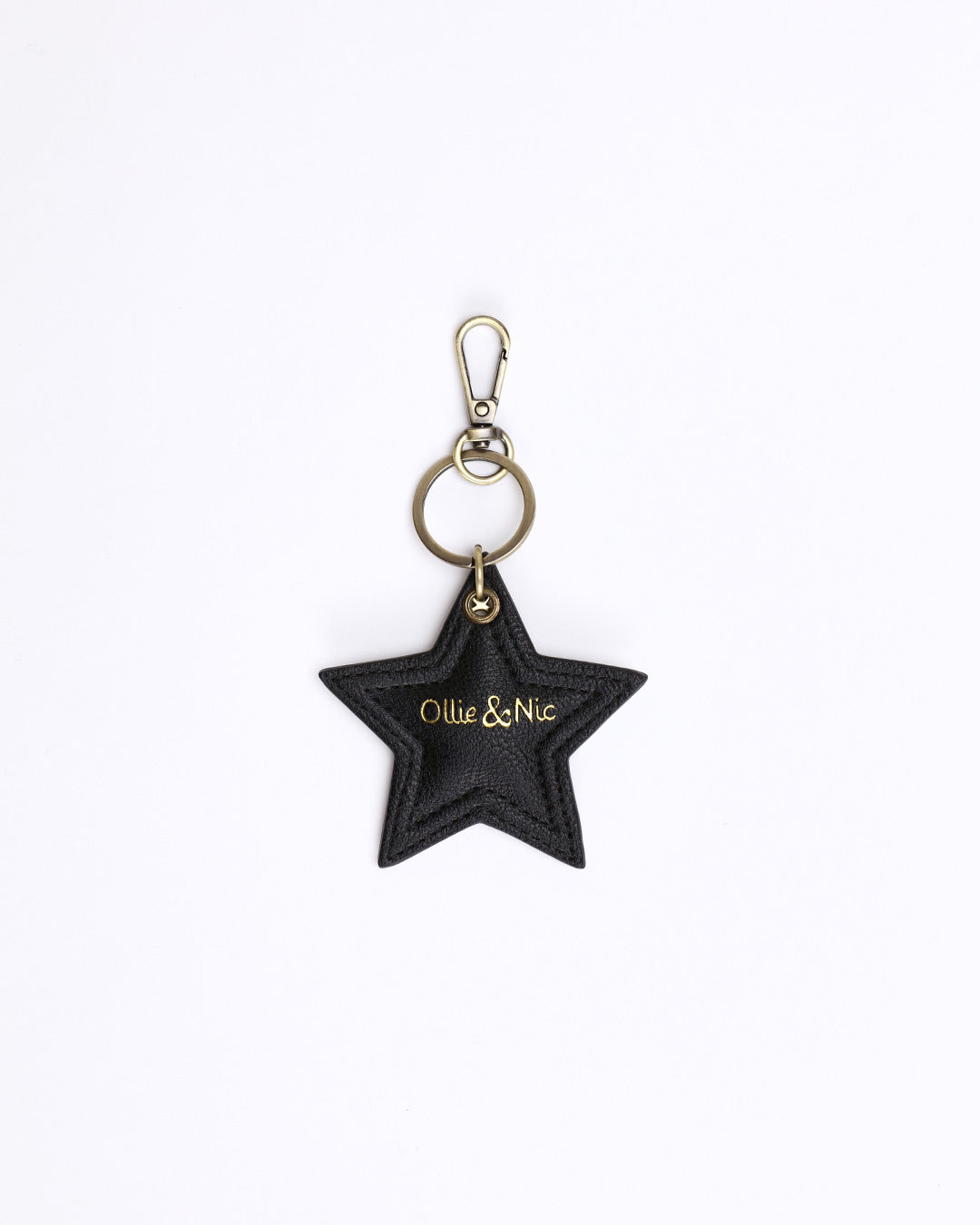 Star Bag Charm - Black