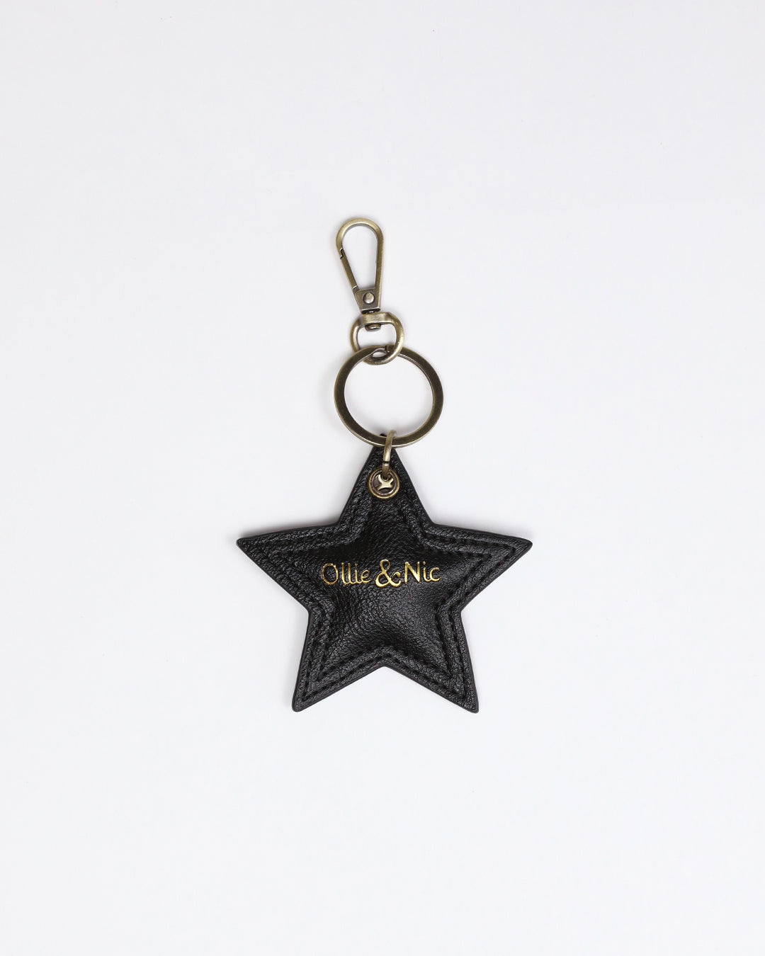 Star Bag Charm - Black