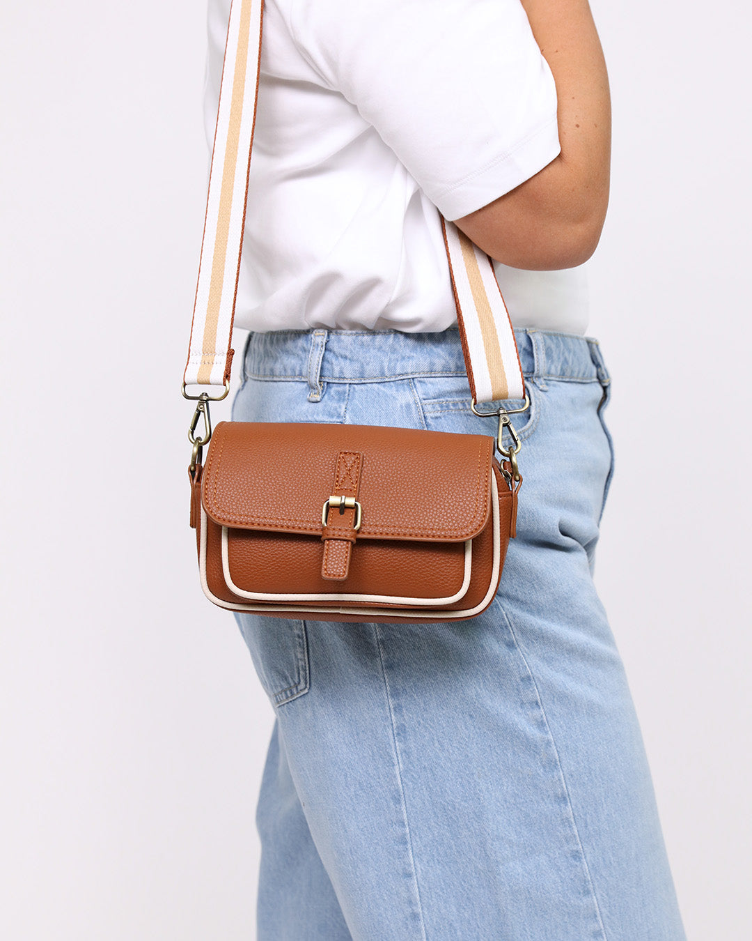 Suzie Mini Satchel - Tan