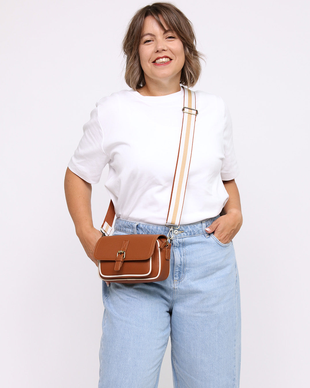 Suzie Mini Satchel - Tan