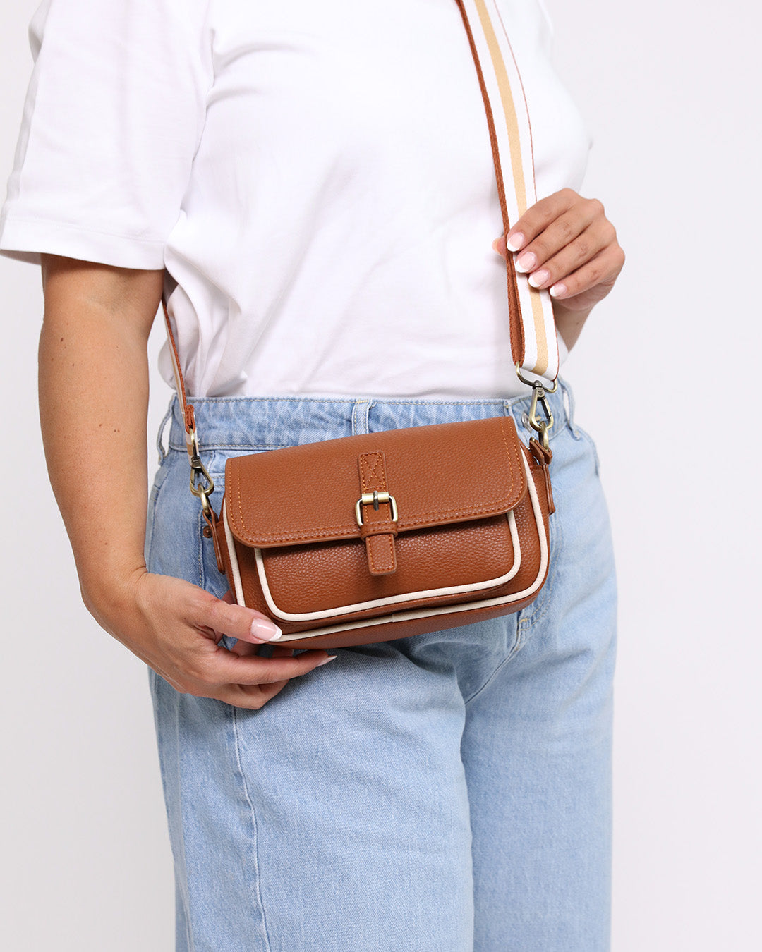 Suzie Mini Satchel - Tan