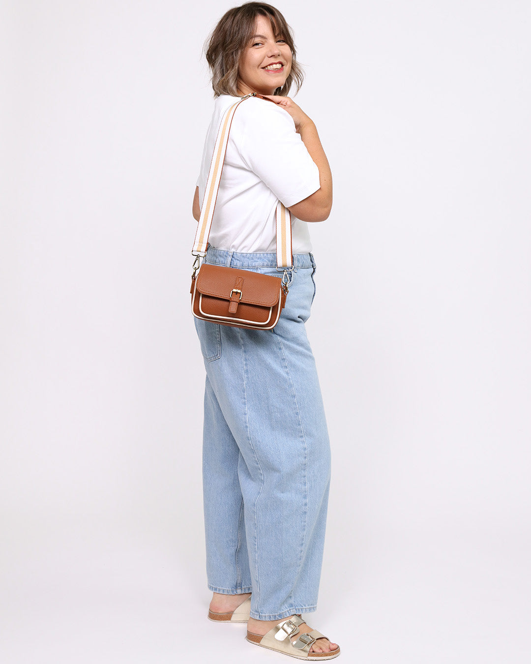 Suzie Mini Satchel - Tan