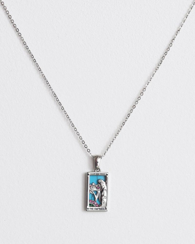 The Empress Pendant Necklace - Silver