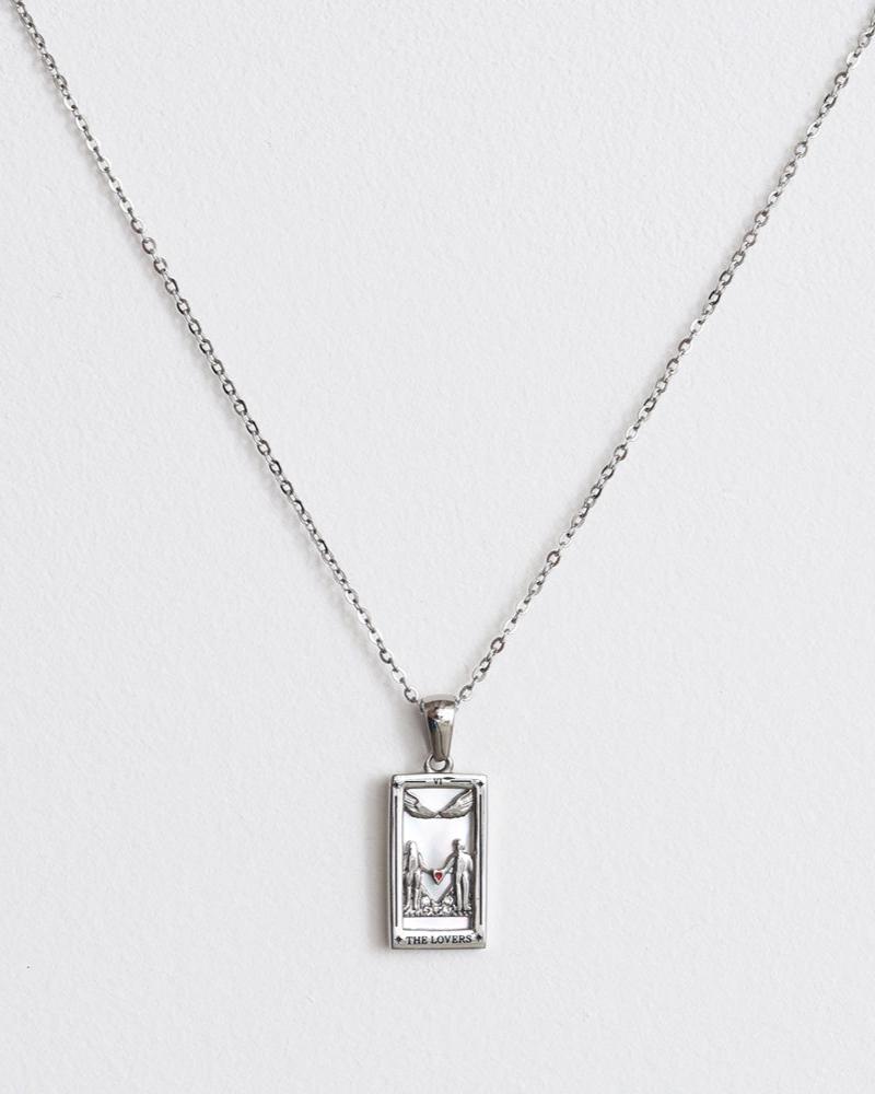 The Lover Pendant Necklace - Silver