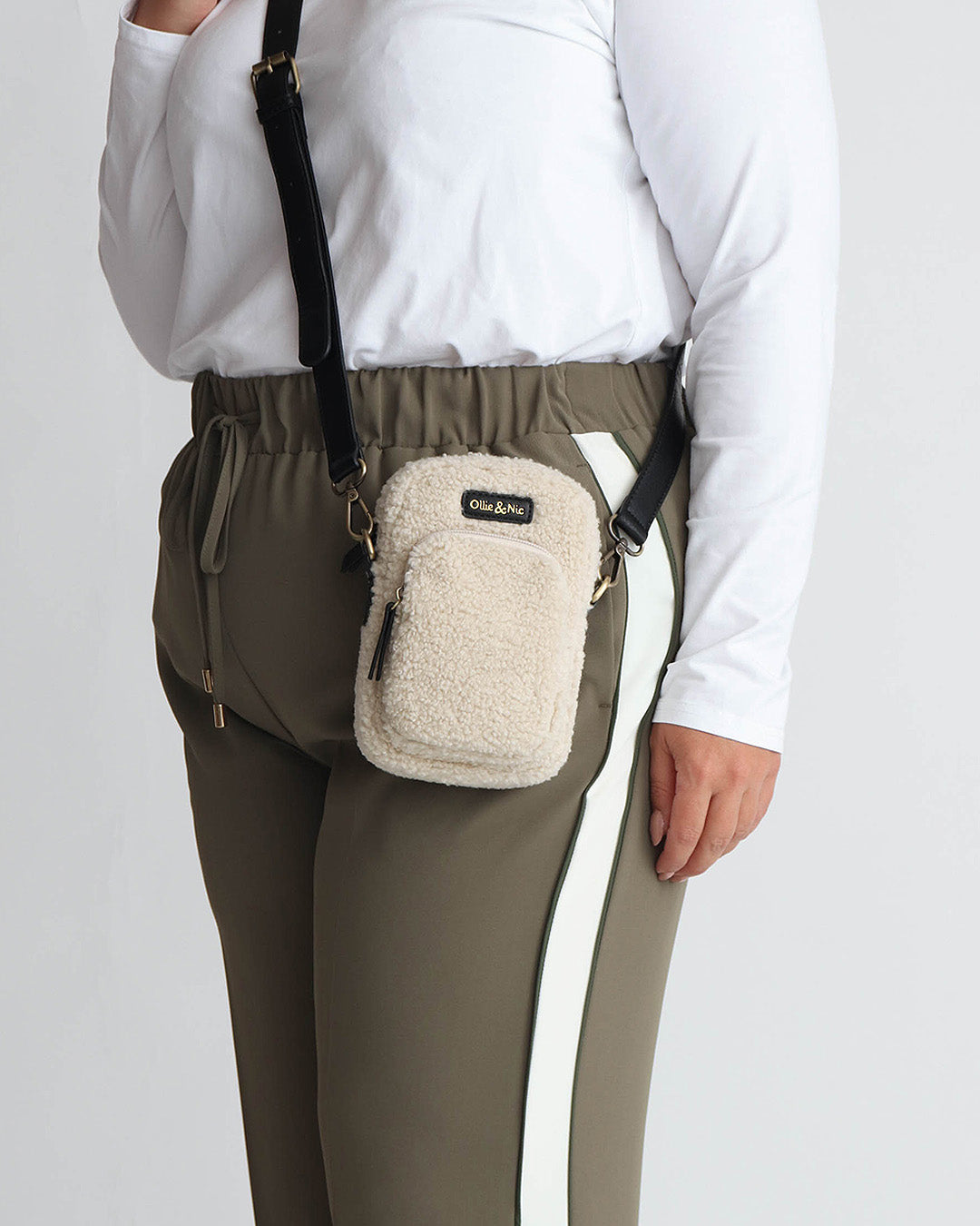 Teddy Phone Bag - Natural