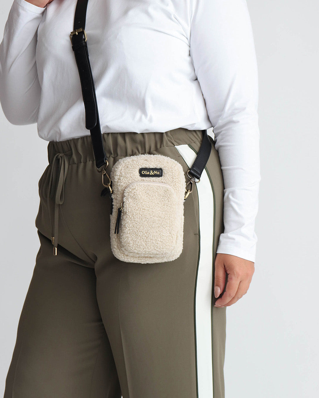 Teddy Phone Bag - Natural